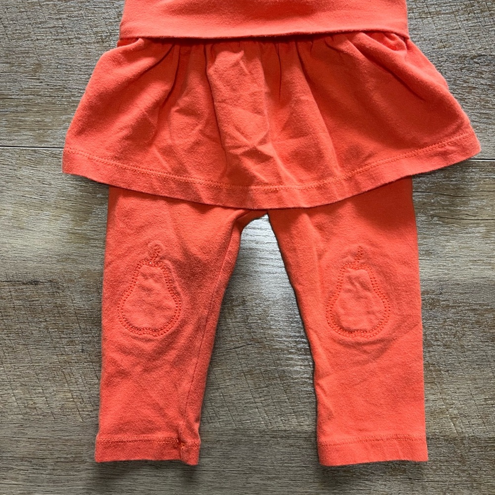 Baby Gap Orange Skirt with Leggings